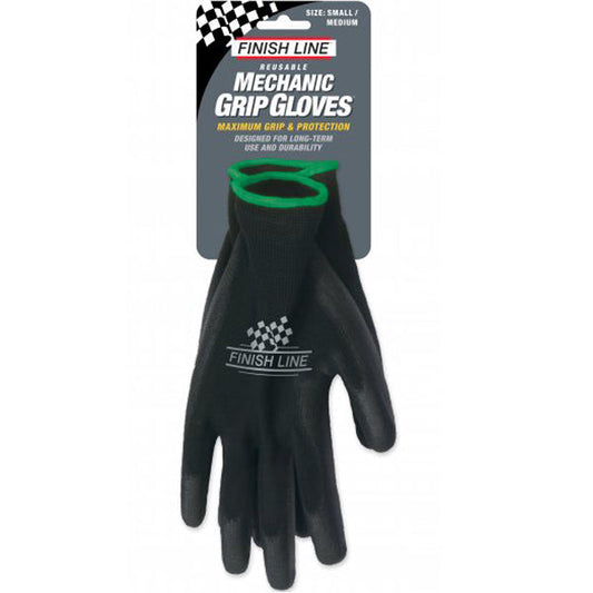 Finish Line Mechanic's Grip Gloves - S/M